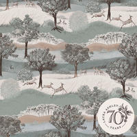 VLIESTAPETE Hartingdon Jade Grün | Grün Rot | Ländlich | 10mx52cm - Grün, Papier/Kunststoff (52/1000cm) - LAURA ASHLEY