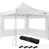 ALUMINIUM PAVILLON Olivia, inklusive Spannseilen, Heringen und Tragetasche, weiß - Weiß, Kunststoff (300/280/300cm) - tectake