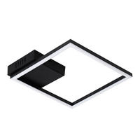 LED-DECKENLEUCHTE Madera 26/26/4.7cm - Schwarz, Kunststoff (26/26/4.7cm) - Nettlife