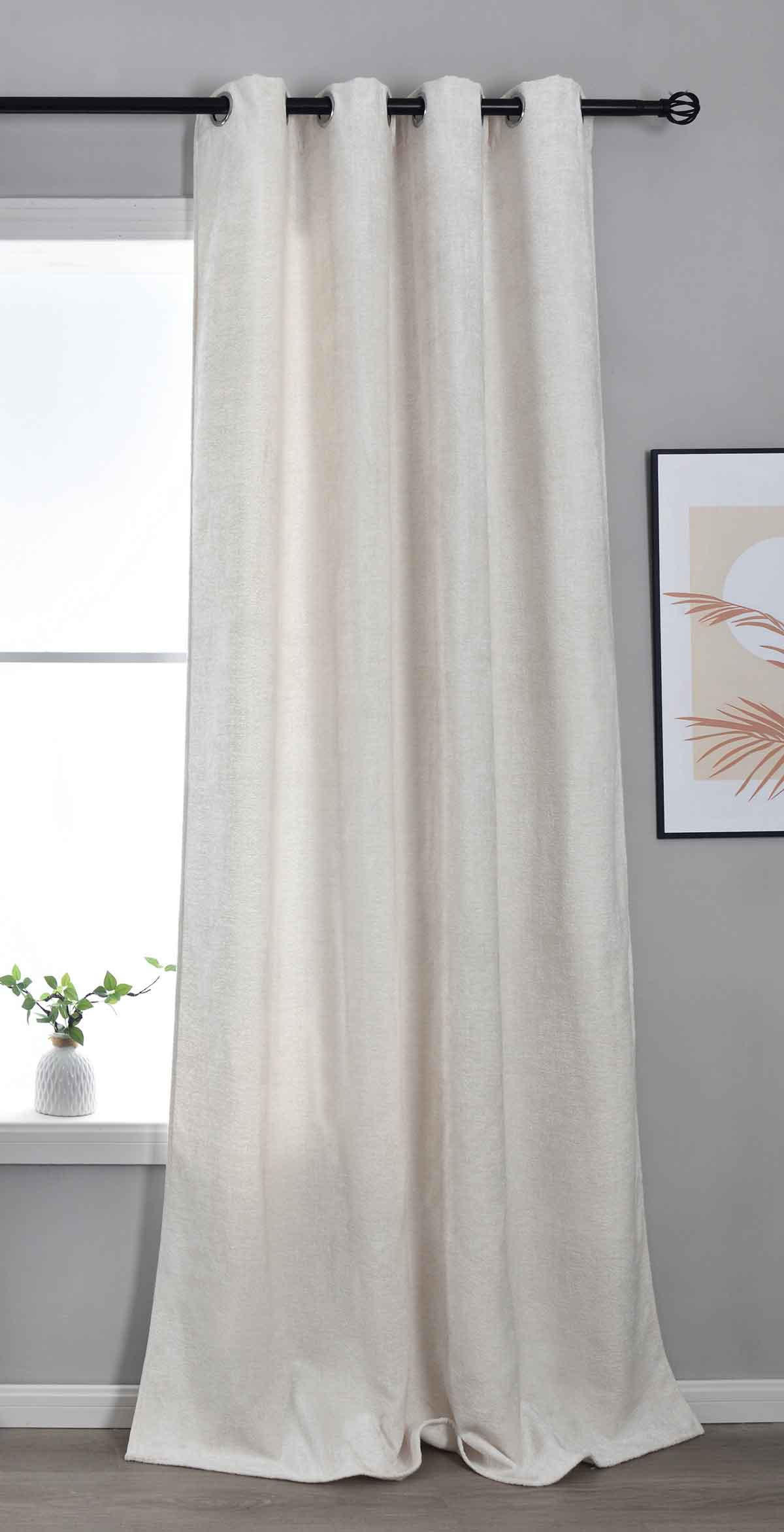 VORHANG NÜRNBERG HxB 245x135 cm Weiß - Weiß, Textil (135/245/245cm) - Gardinenbox