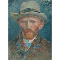 FOTOTAPETE Selbstporträt von Vincent van Gogh 200 x 279 cm - Blau, Papier (200/279cm) - Sanders & Sanders