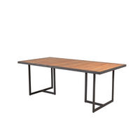GARTENTISCH Teak Dekor - Teakfarben, Holzwerkstoff (200/100/75cm) - ebuy24