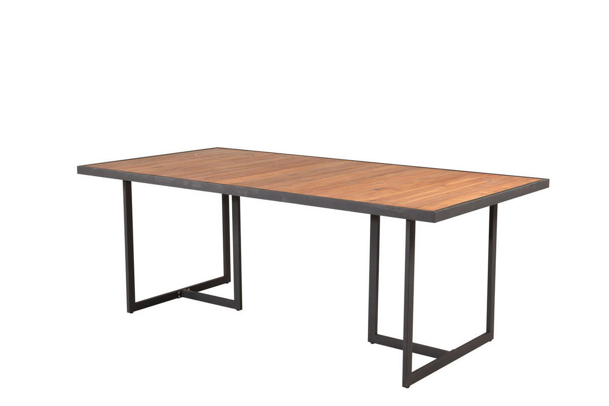 GARTENTISCH Teak Dekor - Teakfarben, Holzwerkstoff (200/100/75cm) - ebuy24