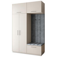 GARDEROBENSCHRANK REMA 150/240/60 cm Modern Garderobe-Set Kaschmir - Kaschmir/Grau, Holzwerkstoff (150/240/60cm) - MASSENO
