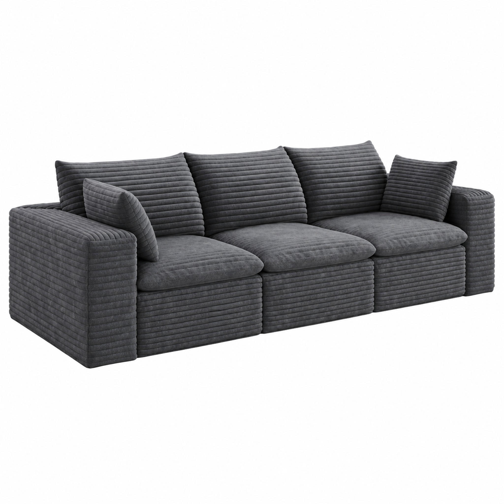 Meubliv Sofa Dunkelgrau 90x60x260 cm