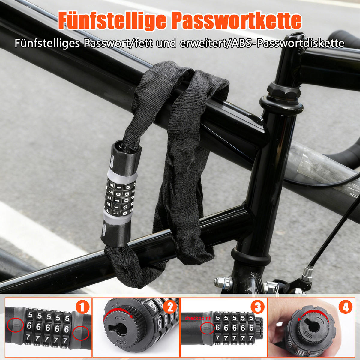 FAHRRADZUBEHÖR Set 8in1, Sattel, LED-Licht, Handyhalter & Werkzeug - Schwarz, Textil (25/10/20cm)