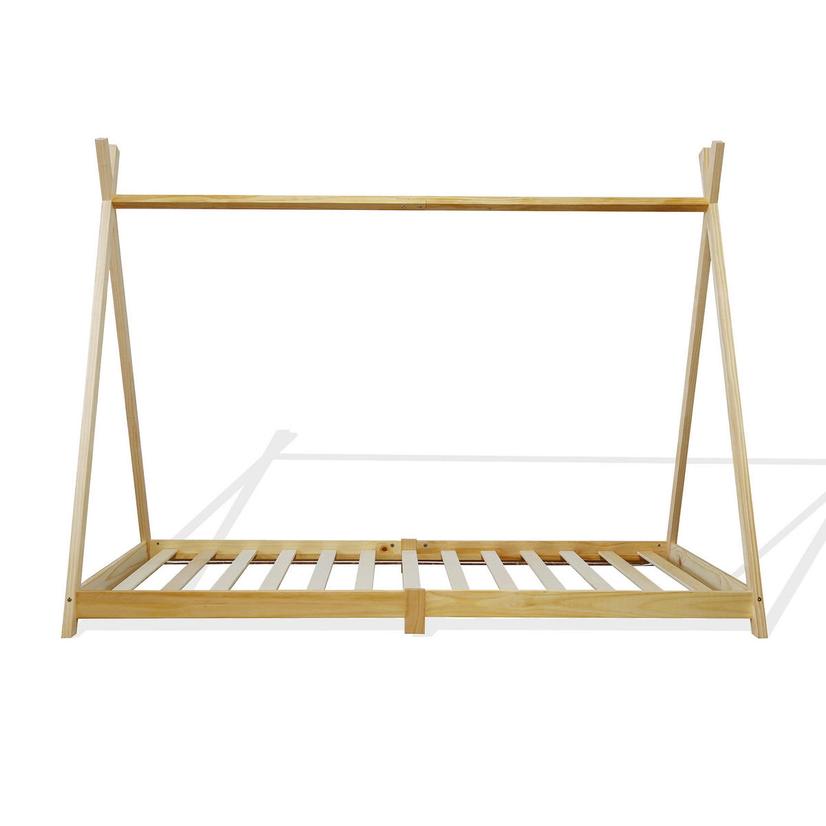 KINDERBETT Hellbraun 90/200 cm - Hellbraun, Holz (1/200/90cm) - Mobili Rebecca