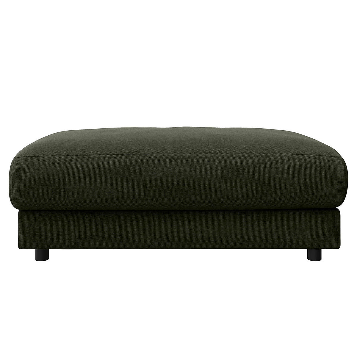 POLSTERHOCKER - Schwarz/Grau, Kunststoff/Textil (107/41/77cm) - home24