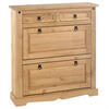 SCHUHSCHRANK TEQUILA - Kieferfarben, Holz (100/110/26cm) - IDIMEX
