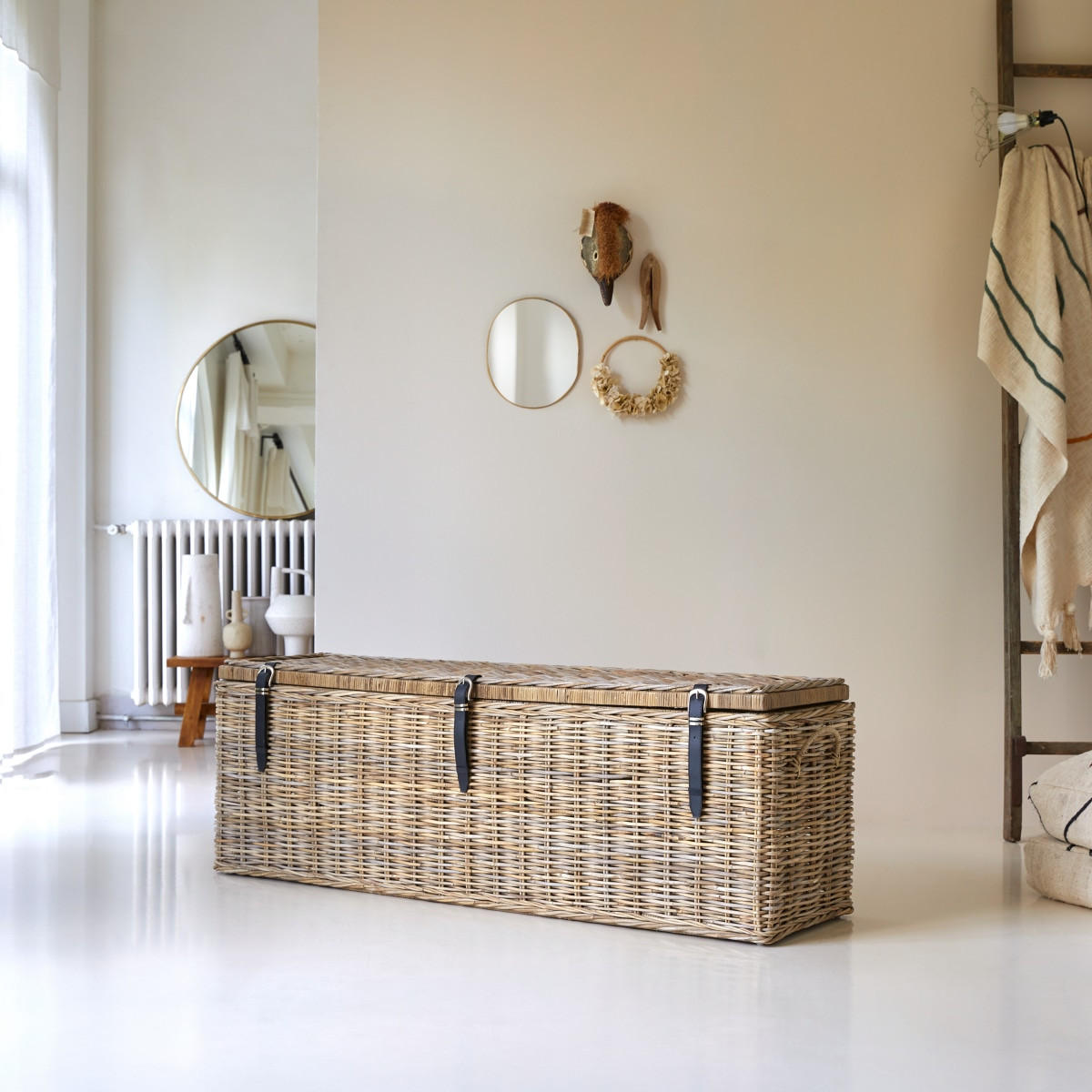 TRUHE Kubu Natur aus Kubu - Naturfarben, Naturmaterialien (150/42cm) - Tikamoon
