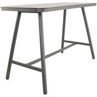 GARTENTISCH Milazzo - Anthrazit - 150/75/100 cm - Dunkelgrau, Metall (150/75/100cm) - Lesli Living
