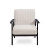 VINTAGE-HOLZSESSEL Erik beige Stoff - Beige/Dunkelbraun, Holz/Textil (65/75.5/75cm) - Sicaan