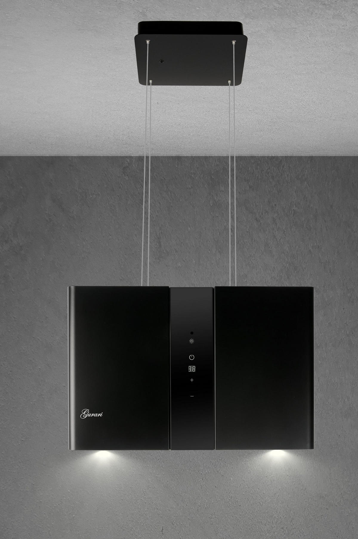 DUNSTABZUGSHAUBE GCH I 331 45 BL PRIME + Umluftset, 45 cm Schwarz - Schwarz, Metall (45/45/28.9cm) - Gurari