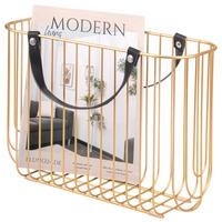 ZEITUNGSSTÄNDER, Gold - Goldfarben, Metall (36/26.5/15.5cm) - eluno