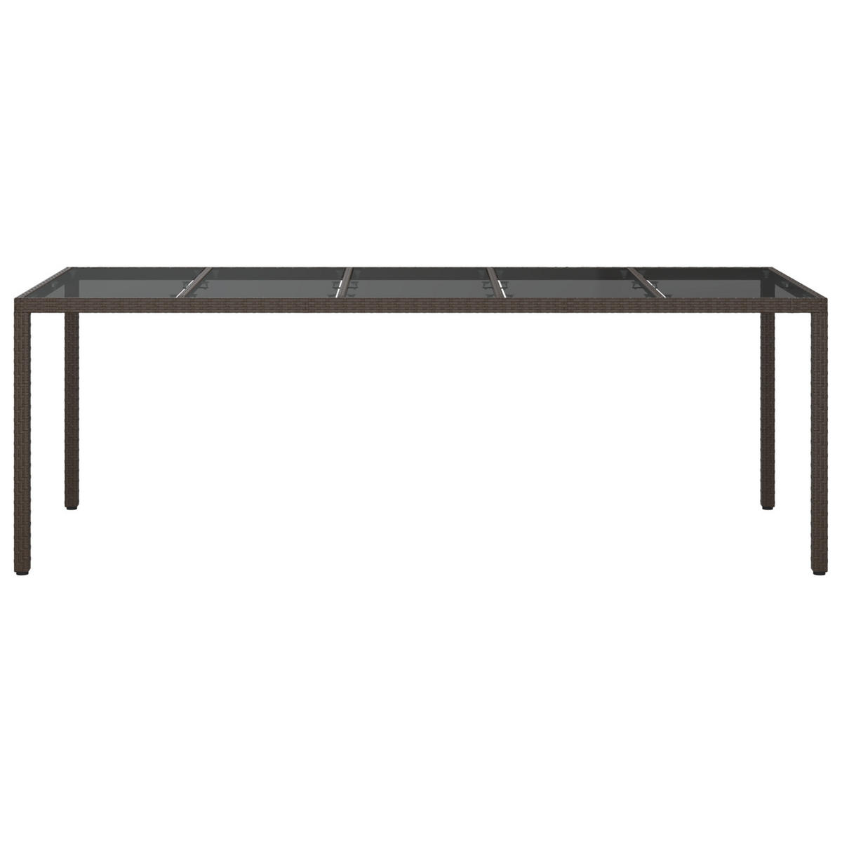 GARTENTISCH Berg 100/75/250 cm - Hellbraun, Naturmaterialien (100/250/75cm) - ZMH