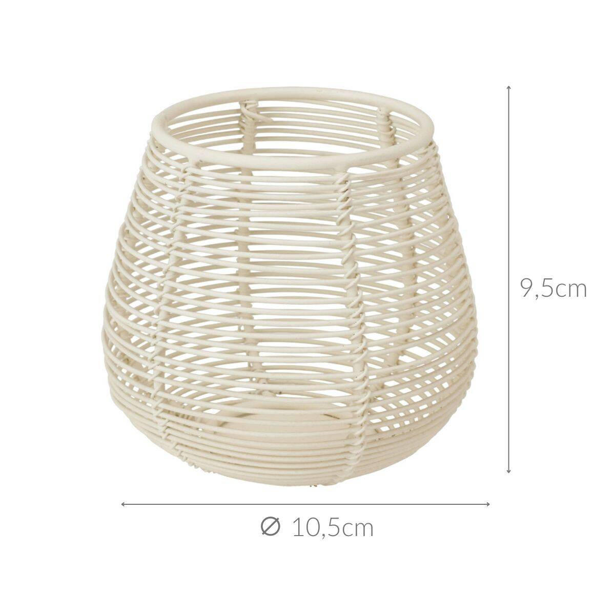 TEELICHTHALTER Metall 10/9 cm - Weiß, Metall (9.5cm) - Home Styling Collection