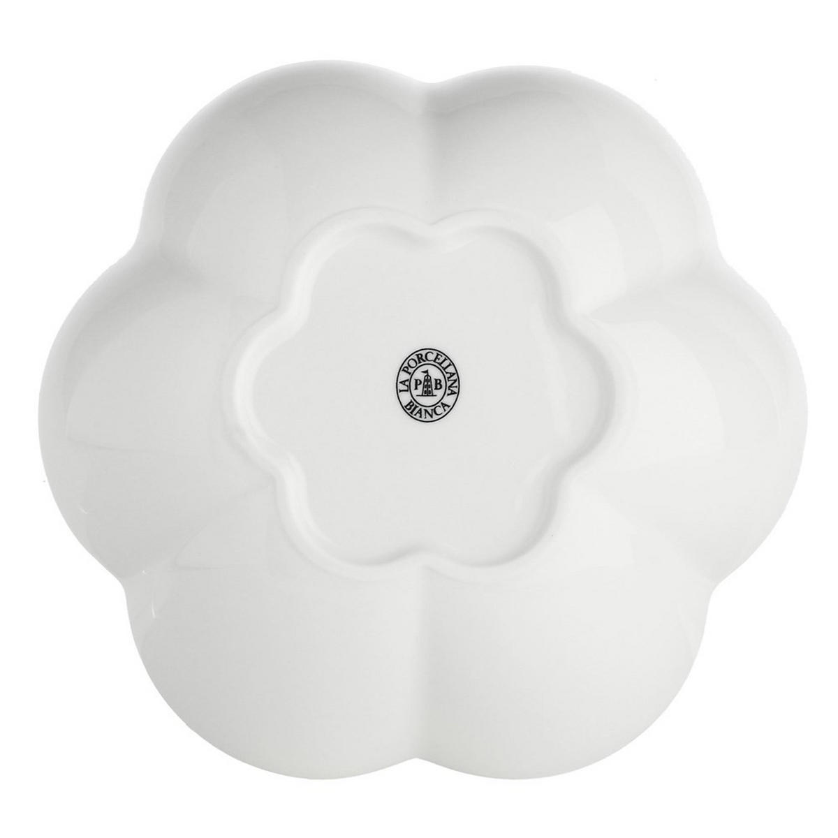 TELLER Weiß 20/20/8 cm P000200002Z - Weiß, Metall (20cm) - La Porcellana Bianca 