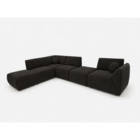 ECKSOFA Cordoba Modulares Links Graphitfarbe - Graphitfarben, Textil (352/244cm) - KS Home Concept