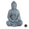 BUDDHA Figur - Grau, Kunststoff (45/70/35cm) - Relaxdays