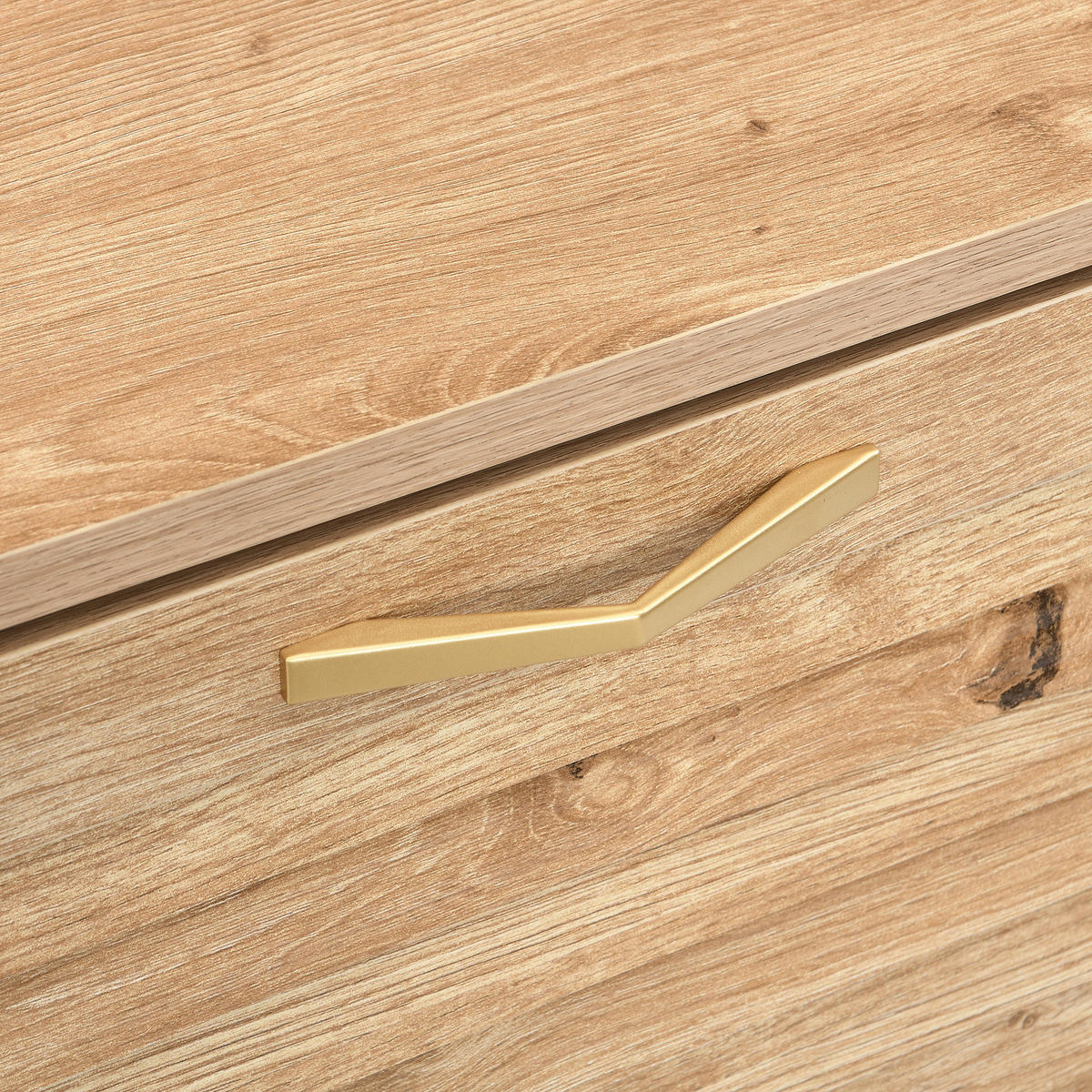 SCHUHKIPPER 109 cm in Holz-Optik - Naturfarben, Holzwerkstoff (108.5/100/24cm) - Urban Meuble