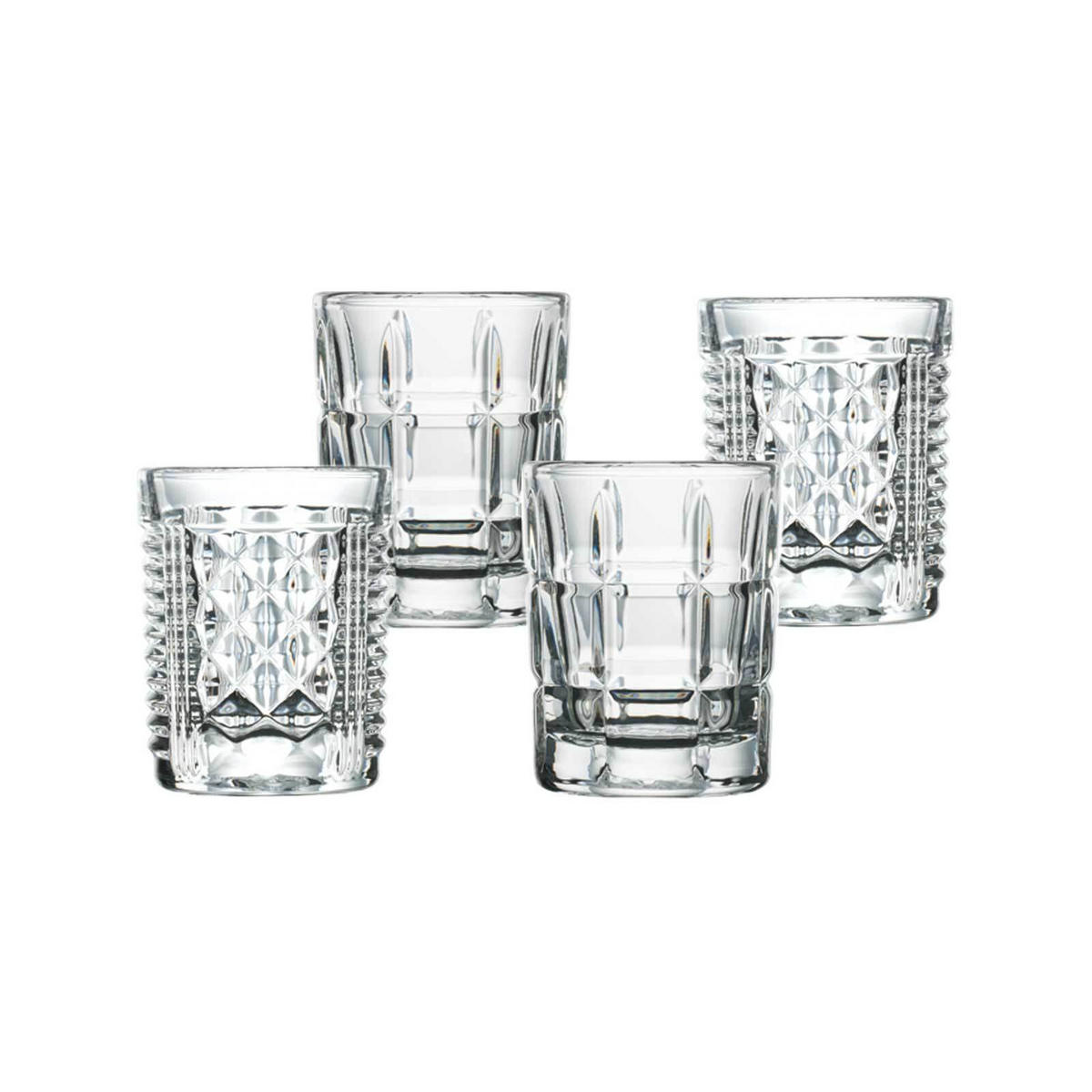SCHNAPSGLÄSER Shooters transparent 60 ml 4er Set - Transparent, Glas (0.06L) - La Rochère