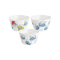 MÜSLISCHALE Die Schlümpfe Weiß 500 ml - Weiß, Keramik (14cm) - United Labels