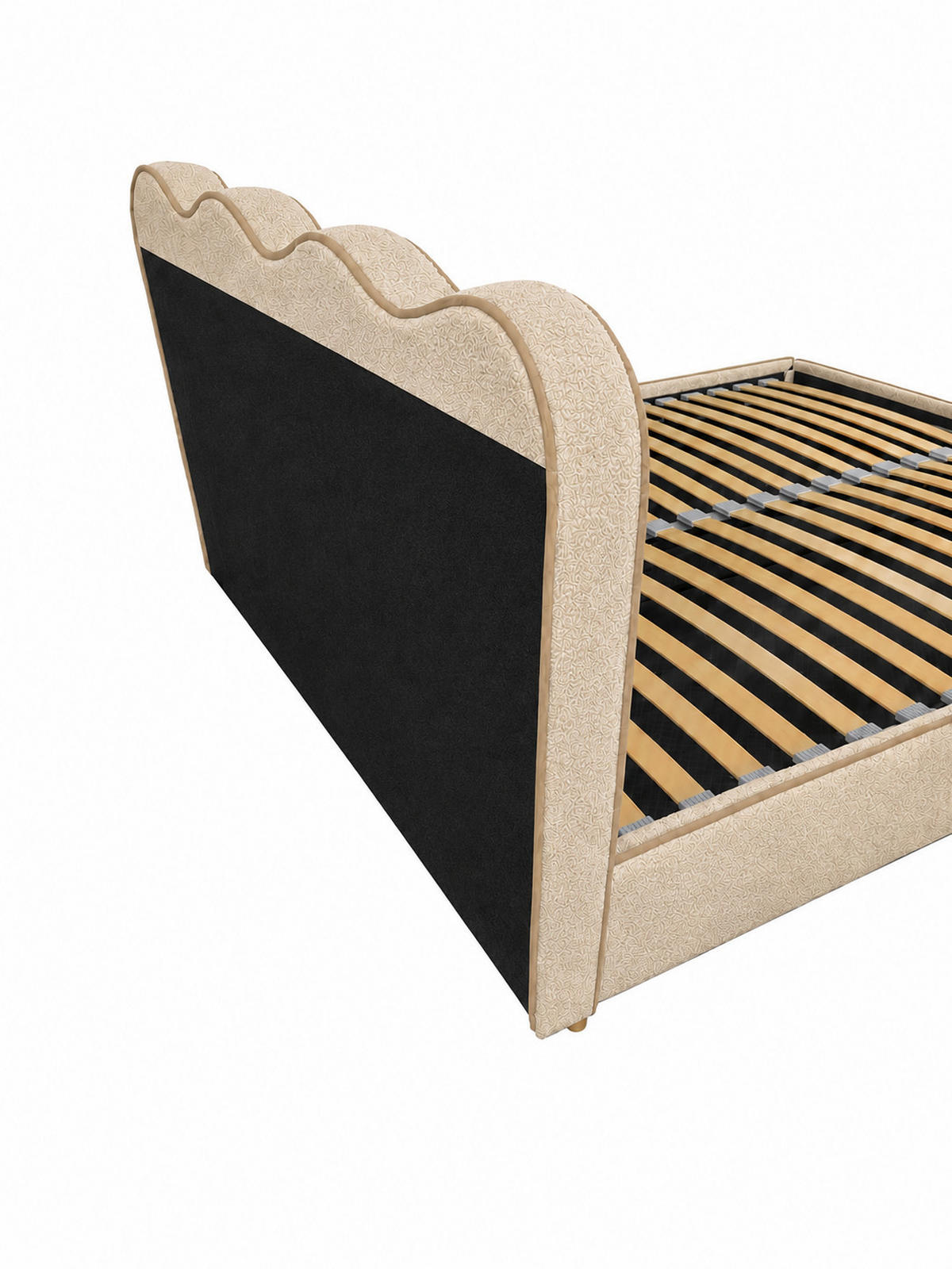 POLSTERBETT COCO 180x200 cm Hellbraun mit Bettkasten Bonellmatratze H3 - Hellbraun, Textil (180/200cm) - KS Home Concept