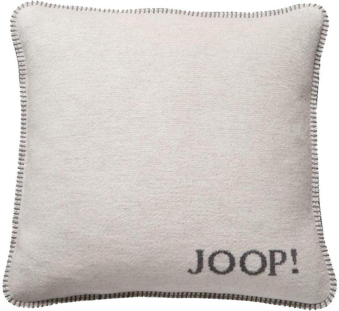 KISSENHÜLLE Melange-Doubleface Ecru-Graphit 50 x 50cm - Graphitfarben, Textil (50/50cm) - Joop!