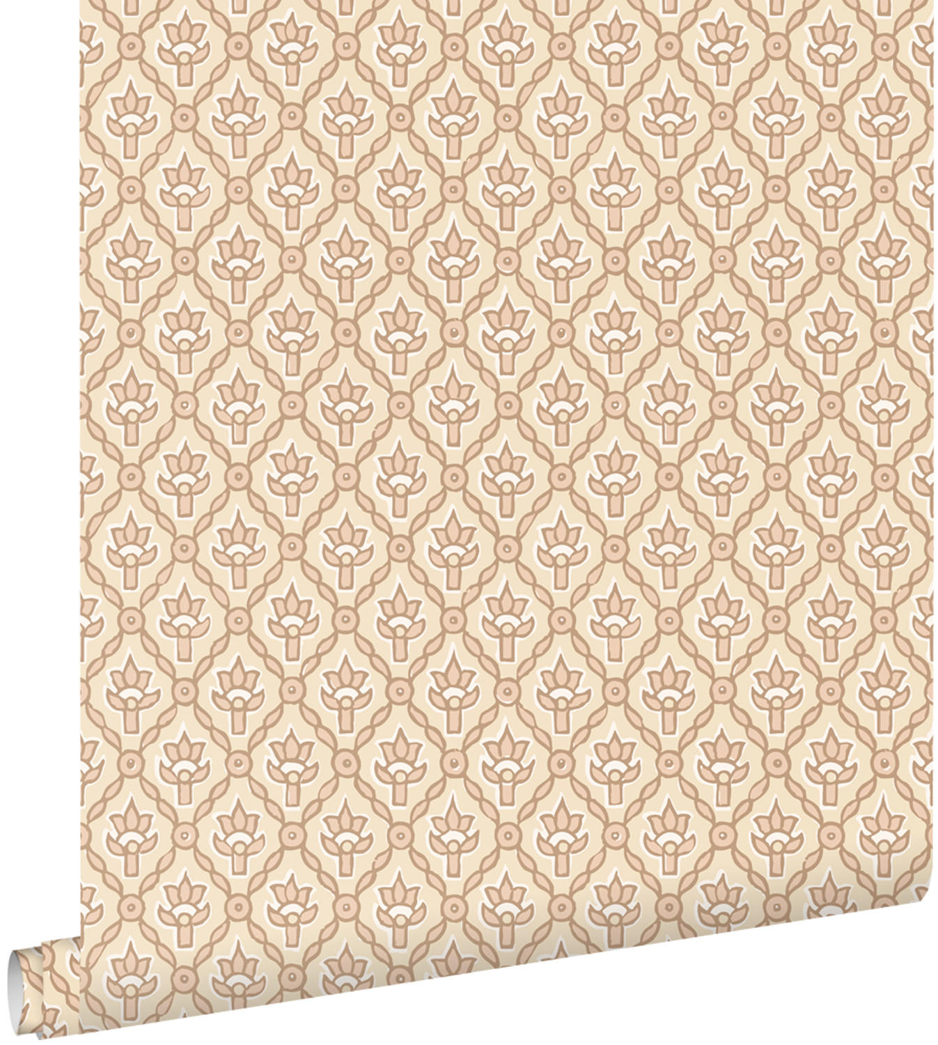 TAPETE Blumenmuster 50 x 900 cm - Pink, Papier (50/900cm) - ESTAhome