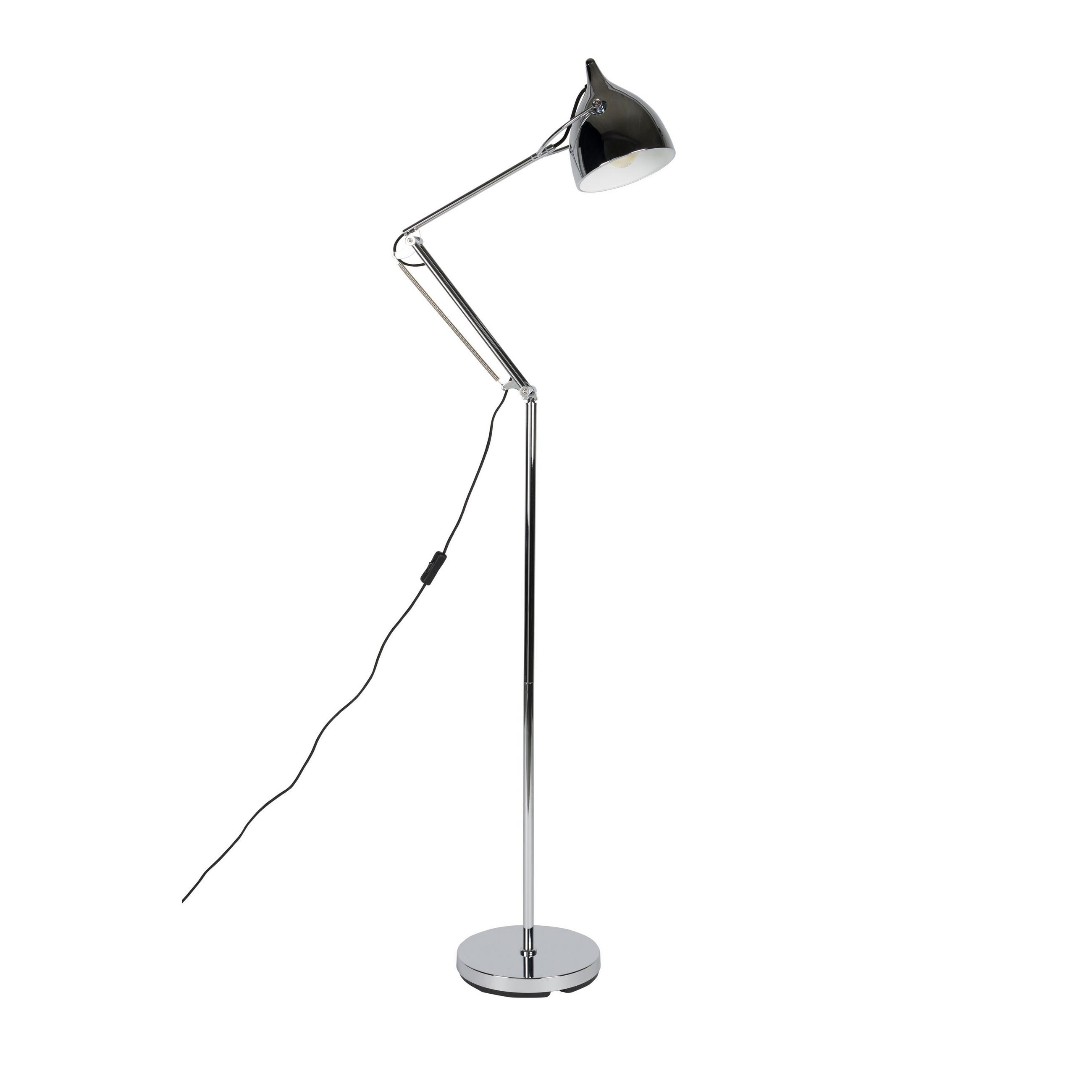 STEHLAMPE Reader Chrom - Silberfarben, Metall (66/25/137cm) - Zuiver