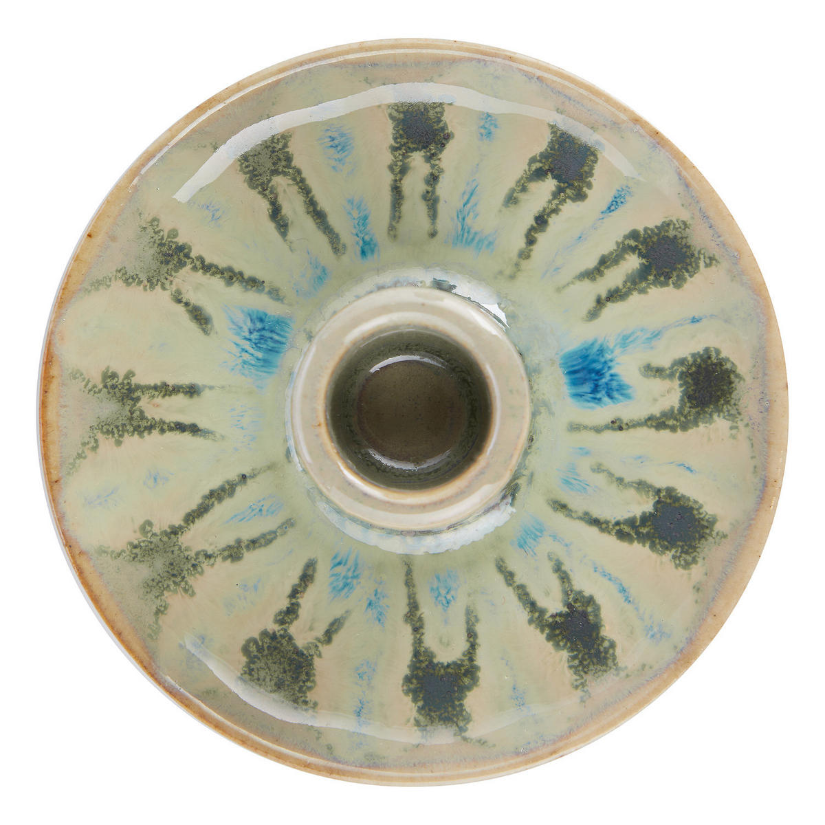 KERZENHALTER Seventies - Salbeigrün, Keramik (11/4/11cm) - Butlers