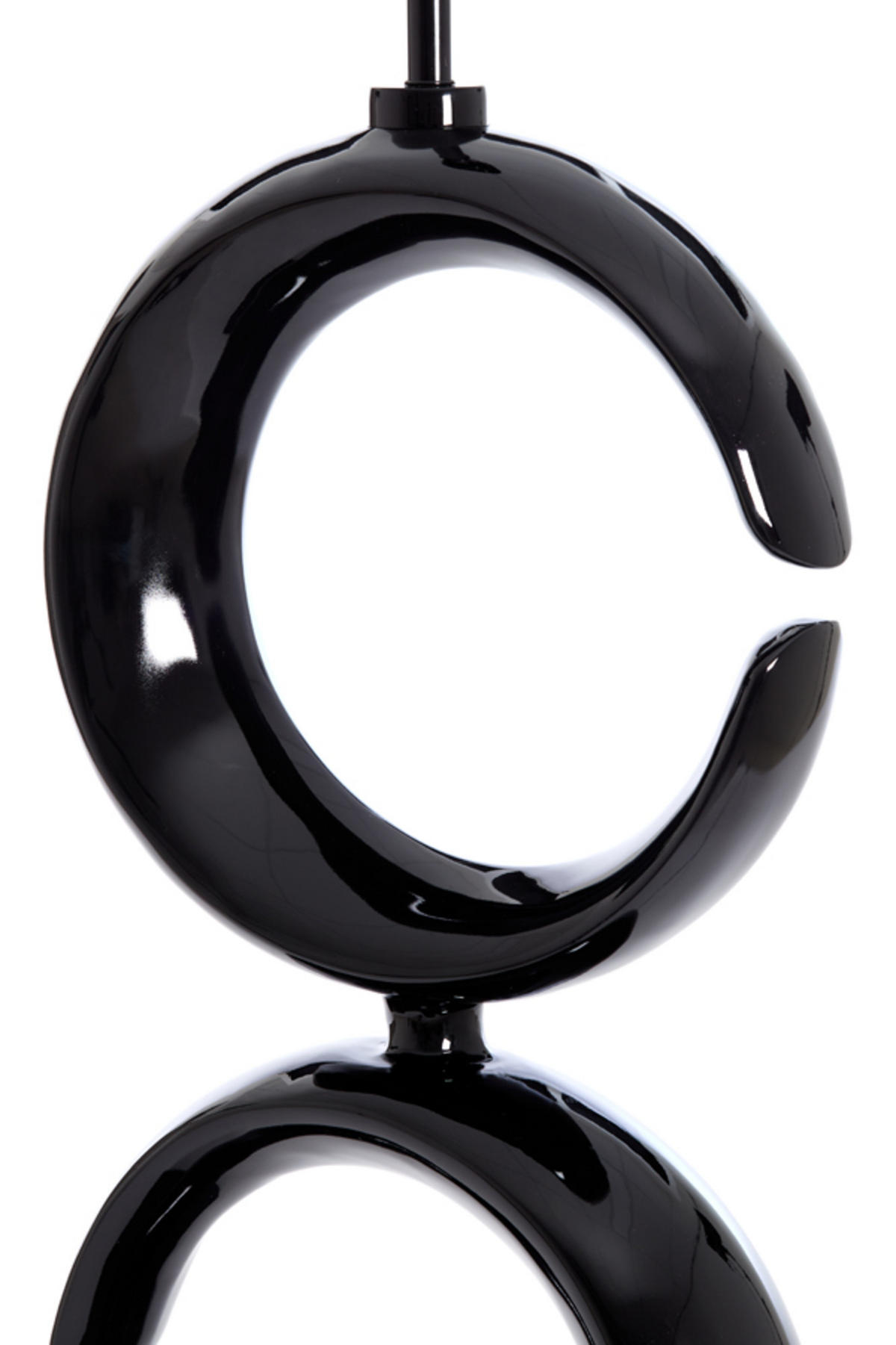 LAMPENFUSS Mond Schwarz Ø37/99 cm - Schwarz, Metall (37/26/99cm) - Light & Living