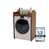 WASCHMASCHINENSCHRANK Retro 66/97/62cm - Braun, Holzwerkstoff (66/97/62cm) - CraftPAK