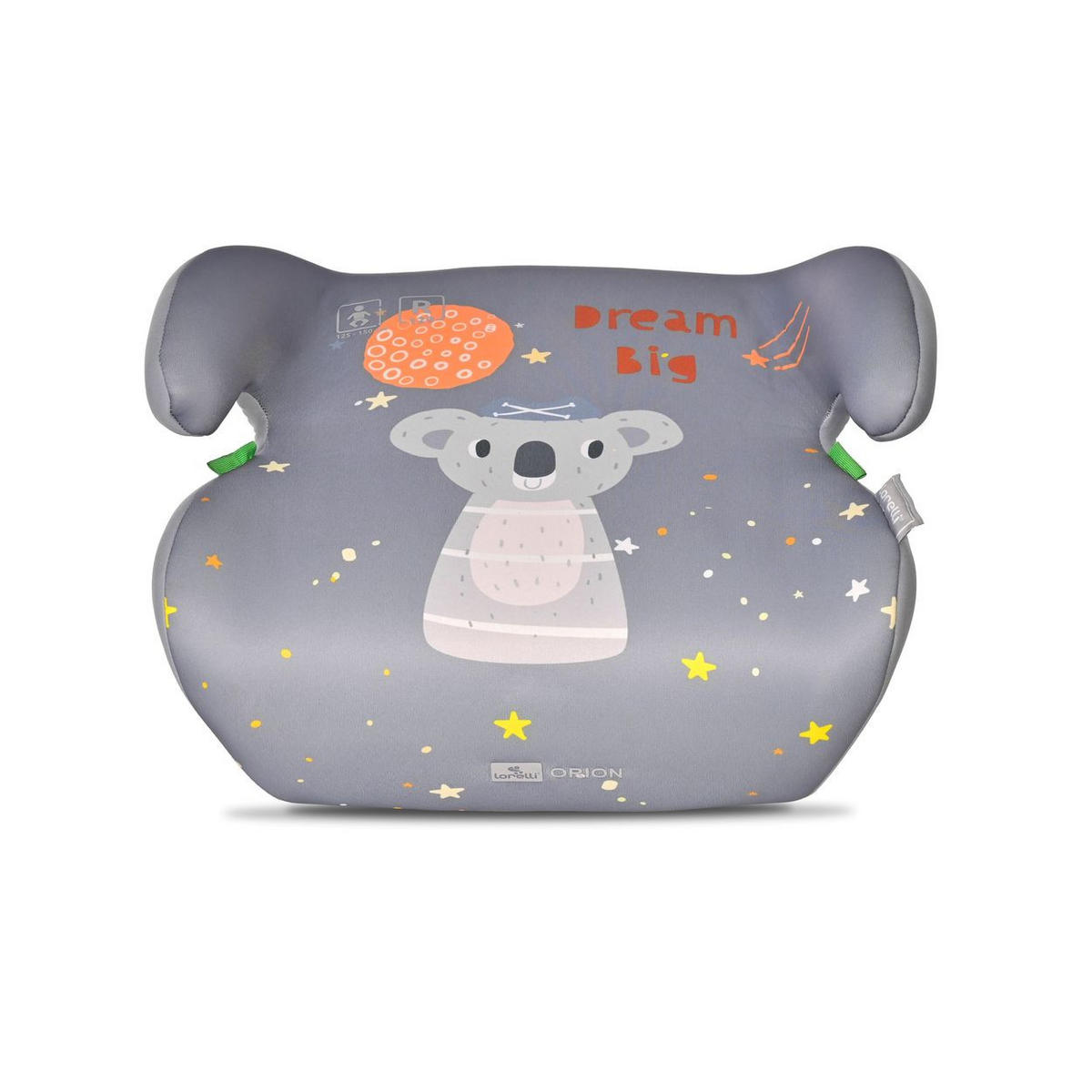 KINDERSITZE i-Size Orion grau (125-150cm) Boostersitz, Bezug waschbar - Grau, Kunststoff (41/20/37cm) - Lorelli