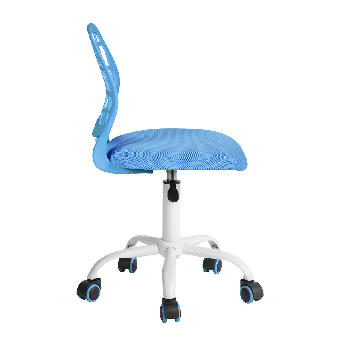 DREHSTUHL Blau - Blau/Weiß, Metall (38/85/39cm) - Urban Meuble