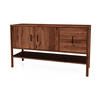 KOMMODE INA Wildeiche - Dunkelbraun, Holz (142/81/46cm) - byoak