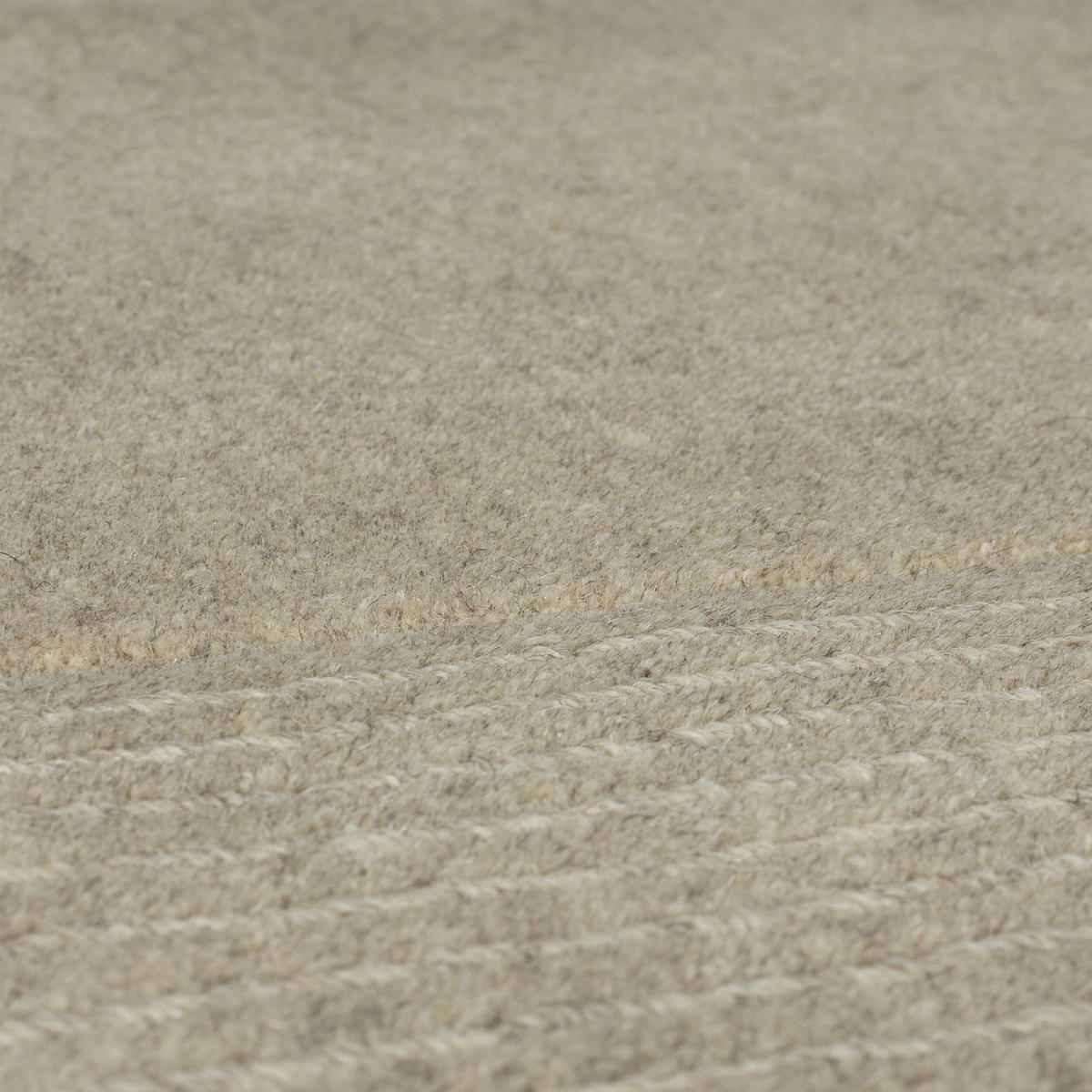 WOLLTEPPICH MOLE, einfarbig, Natur, 60 x 230 cm - Beige, Textil (60/230cm) - KADIMA DESIGN