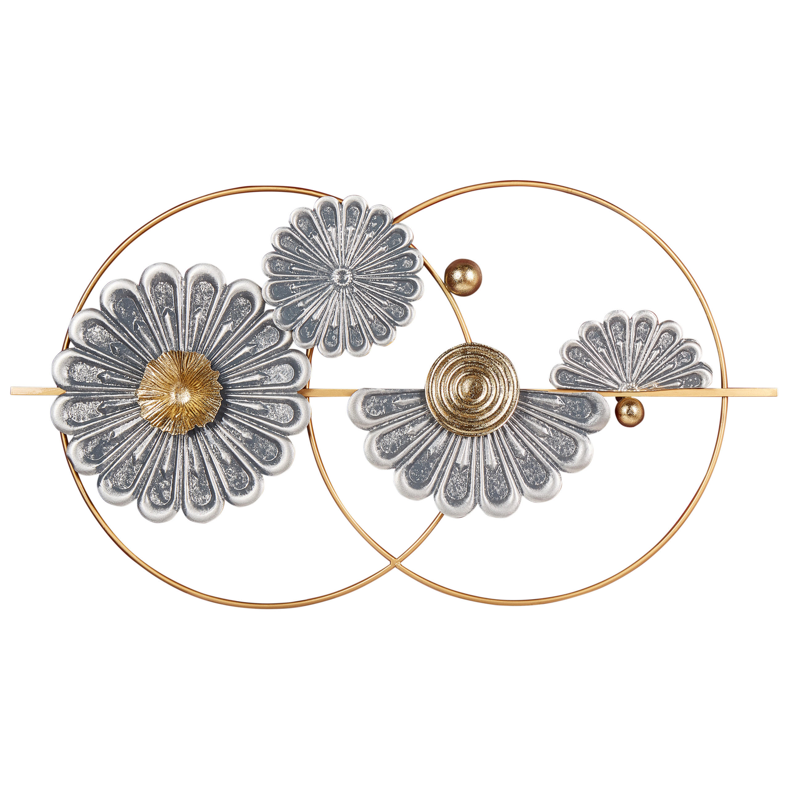 DECORATIUNE DE PERETE metal aurie/gri Promethium