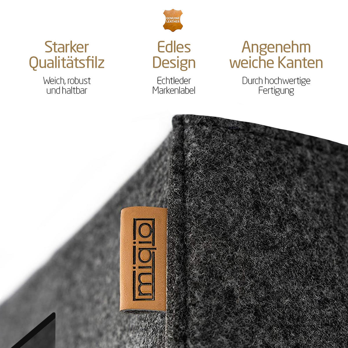 AUFBEWAHRUNGSKÖRBE 2er-Set - Dunkelgrau, Textil (30.5/30.5/30.5cm) - Miqio Design