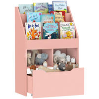 KINDERREGAL Rosa 60/29,9/90 cm - Pink, Holzwerkstoff (60/90/29.9cm) - PANGIVO