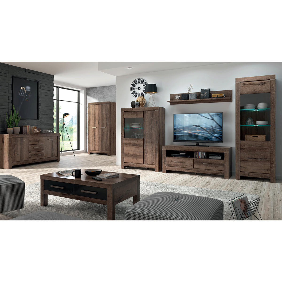SIDEBOARD Adam Tmavé dřevo - hnědá, kompozitní dřevo (160/85/45cm) - Petits-meubles