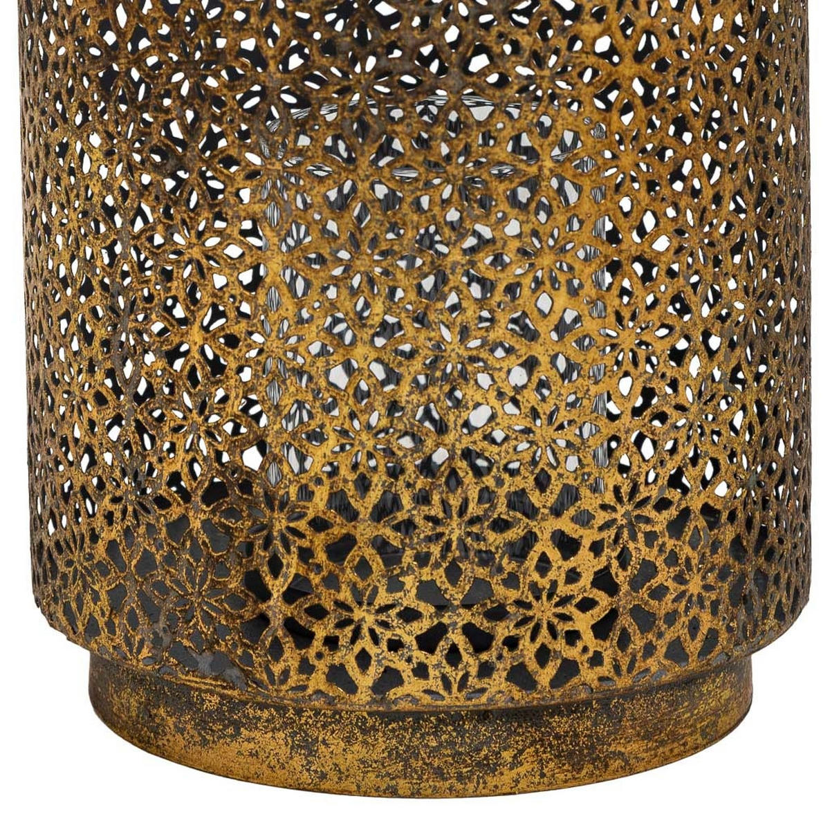 KERZENHALTER aus Metall, golden, 16x21cm - Goldfarben, Metall (21cm) - Wanderlust