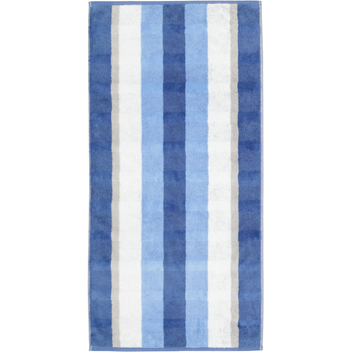 HANDTÜCHER NOBLESSE STRIPE 1087 SAPHIR - 11 - Blau, Textil (50/100cm) - Cawoe