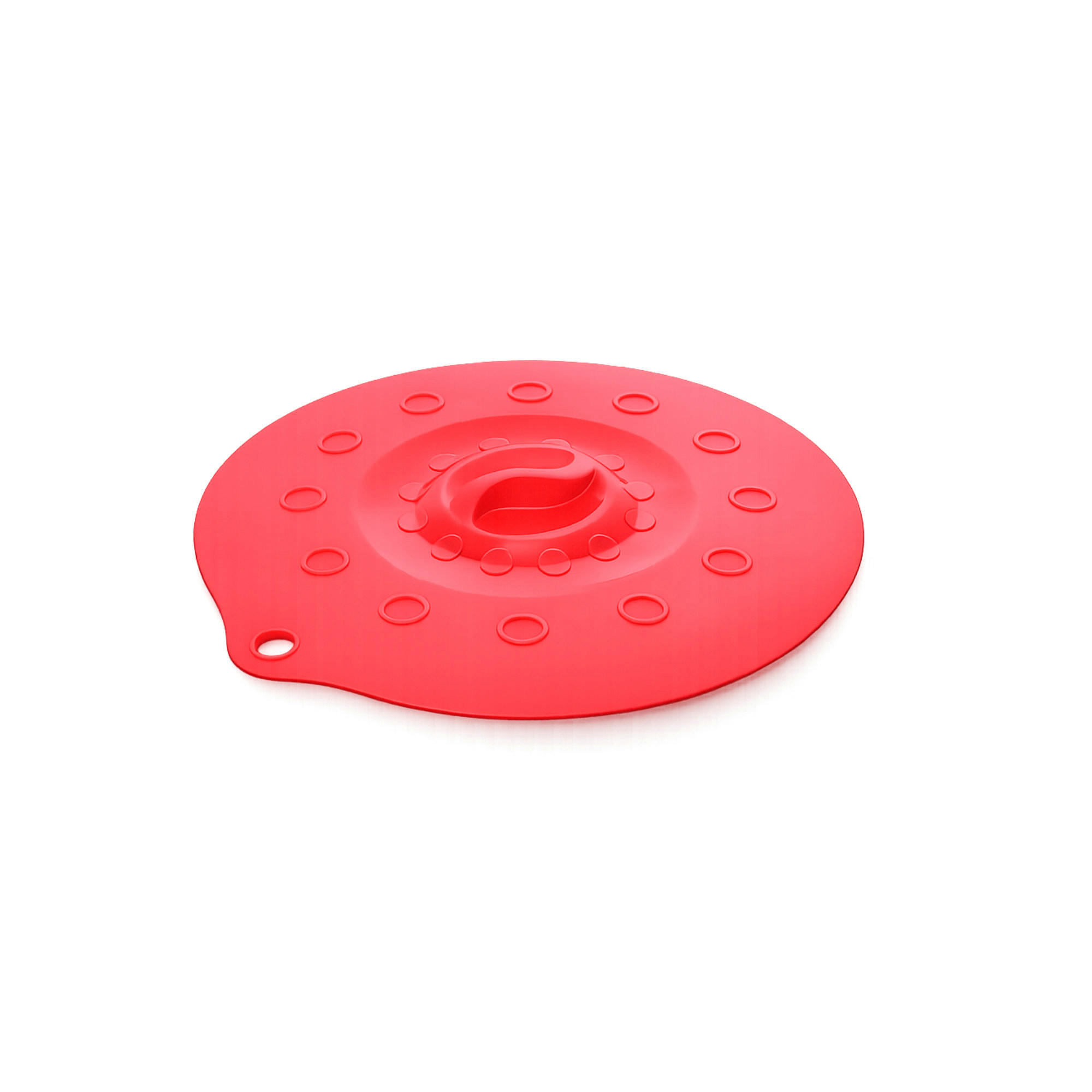 SILIKONDECKEL 18cm „FUNNY KITCHEN“ rot - Rot, Kunststoff (18/18/0.5cm) - Magu Cera