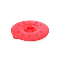SILIKONDECKEL 18cm „FUNNY KITCHEN“ rot - Rot, Kunststoff (18/18/0.5cm) - Magu Cera