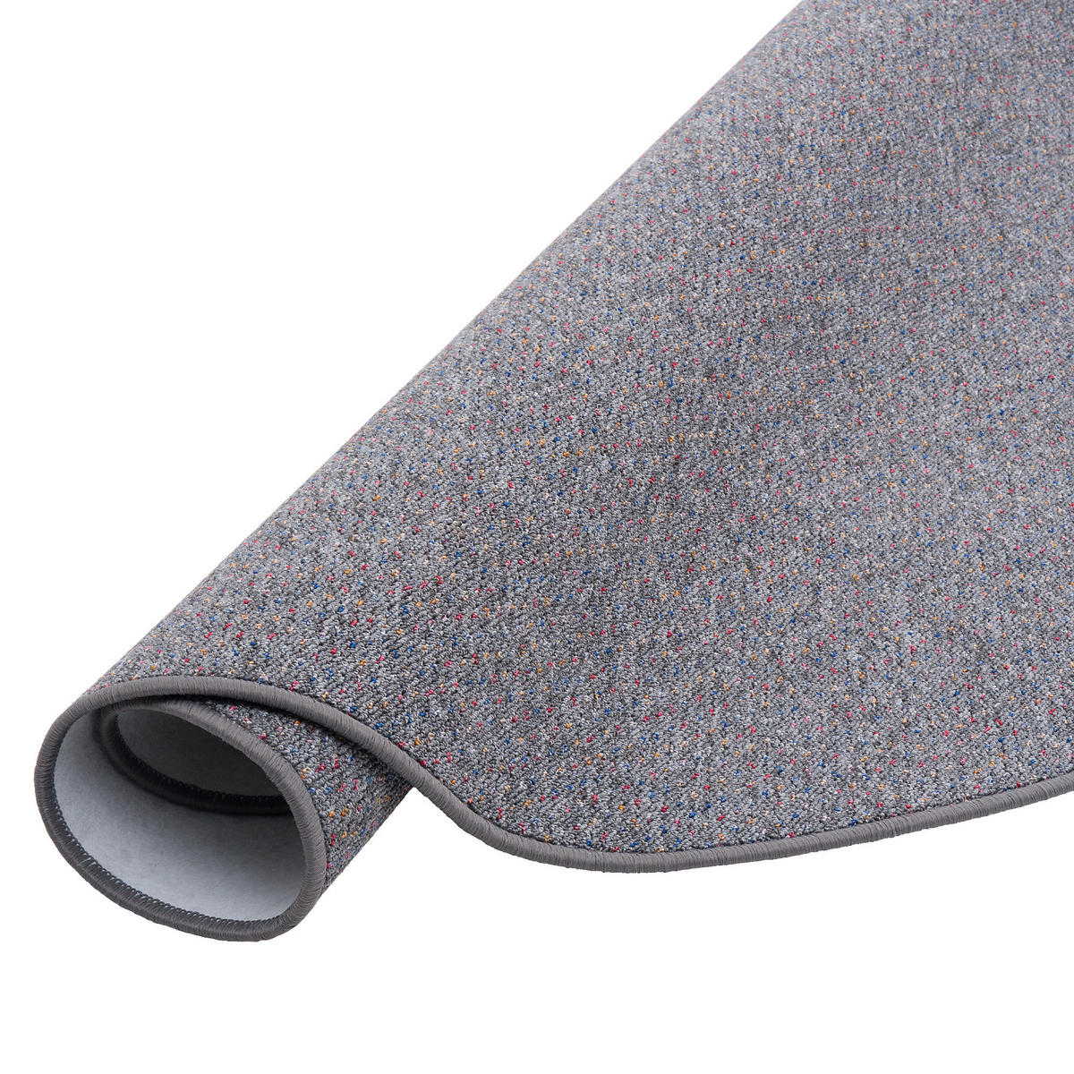 SCHLINGEN TEPPICH ALMA MELIERT RUND - Grau, Textil (160/160cm) - Snapstyle