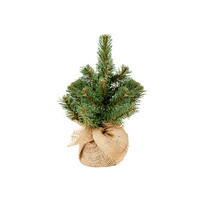 LAALU WEIHNACHTSBAUM künstlich grün Narnia im Topf 25 cm - Grün, Kunststoff (25cm) - LAALU