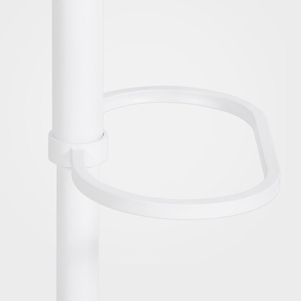 BARHOCKER Filz Grau - Weiß/Grau, Textil/Metall (64/88/45cm) - CLP