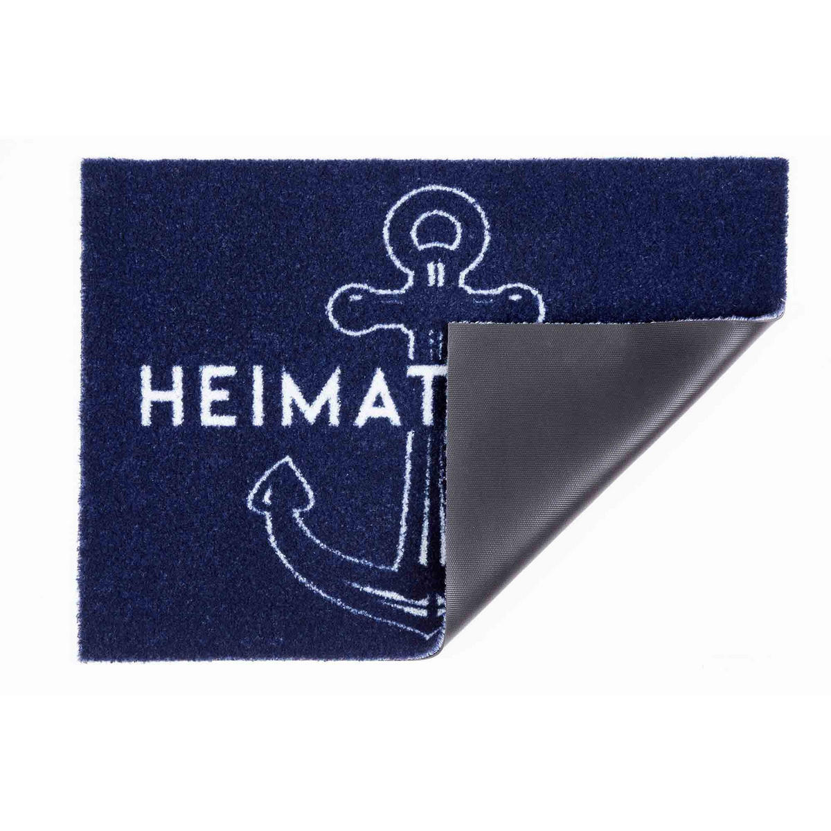 SCHMUTZFANGMATTE AUßEN DECO BRUSH - Dunkelblau, Textil (50/70cm) - Astra