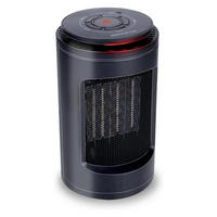KERAMIK HEIZLÜFTER Tischgerät Schwarz 1200W mit Oszillation, Elektroheizung, Heizgerät, Raumheizer, Schnellheizer, Heizlüfter Tragbar, Thermostat - Schwarz, Kunststoff/Metall (13/23/13cm) - Alpina